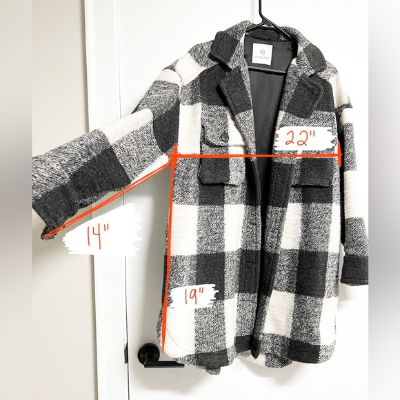 Anine Bing Maeve Buffalo Check Winter Jacket - Picture 8 of 8